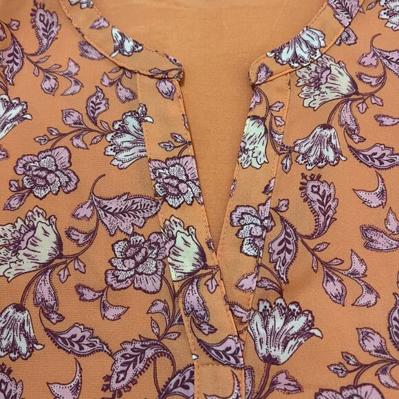 Papermoon SMALL Fayette Mixed Material Blouse - Stitch Fix Floral Sleeveless Top - Picture 11 of 13